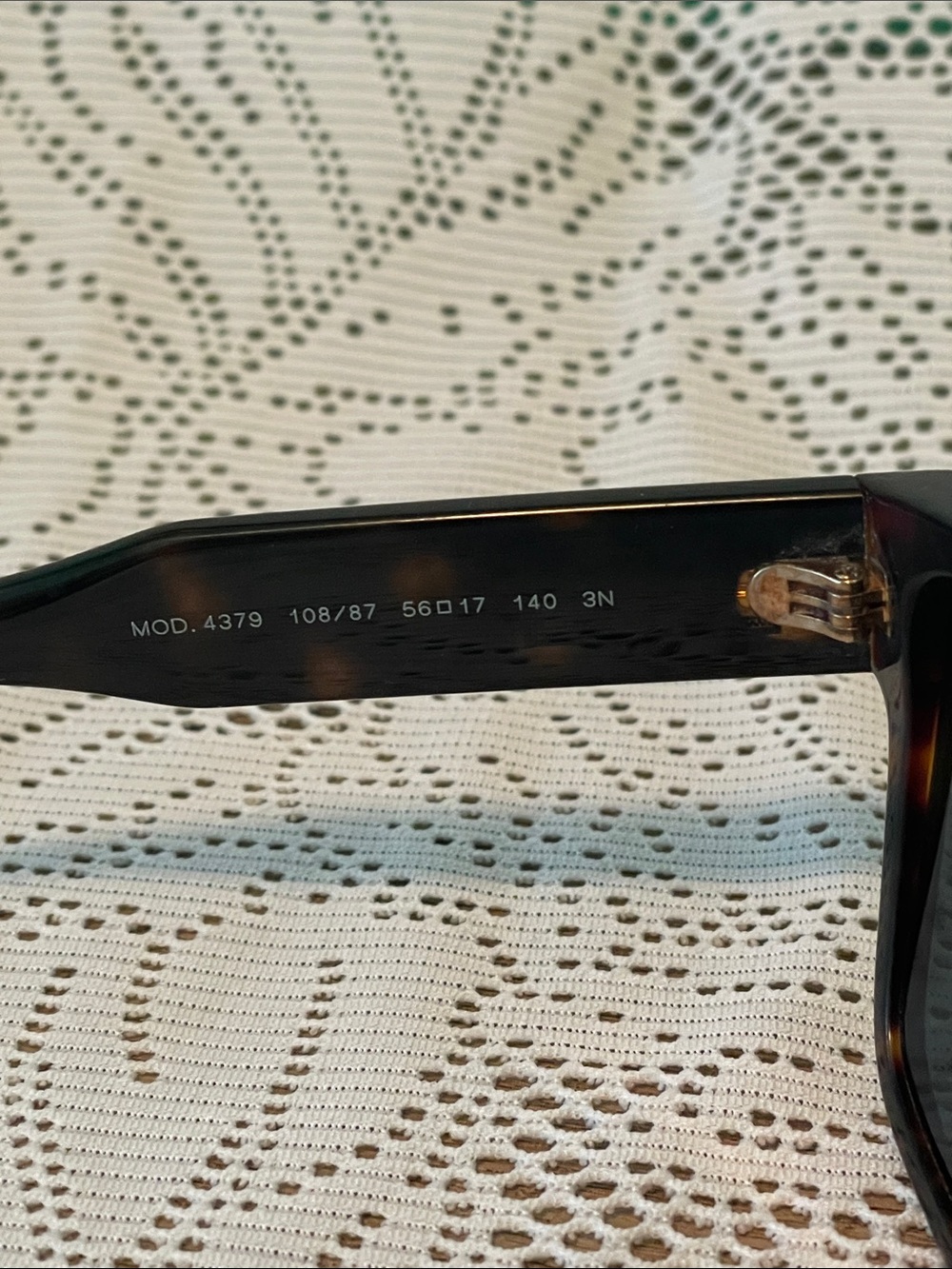 Versace Tortoiseshell Sunglasses with Black Lenses and Gold Logo Plaque - Picture 5 of 13